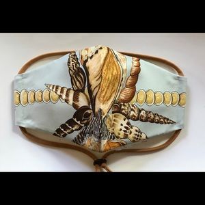 Luxury Face Mask Handcrafted With Designer Scarf Unisex